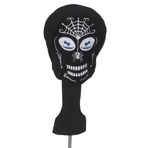 Creative Covers: Black Skull Golf Headcover
