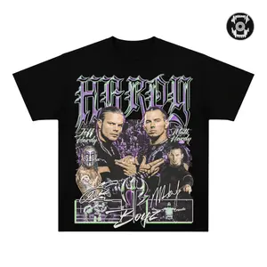 The Hardy Boyz Vintage Wrestling T-Shirt, Jeff Hardy Matt Hardy Graphic Tee, WWE Tag Team Legends Shirt, Hardy Boyz Reunion Retro Wrestling Tee, Wrestling Fan Gift, Y2K Style Unisex Cotton T-Shirt