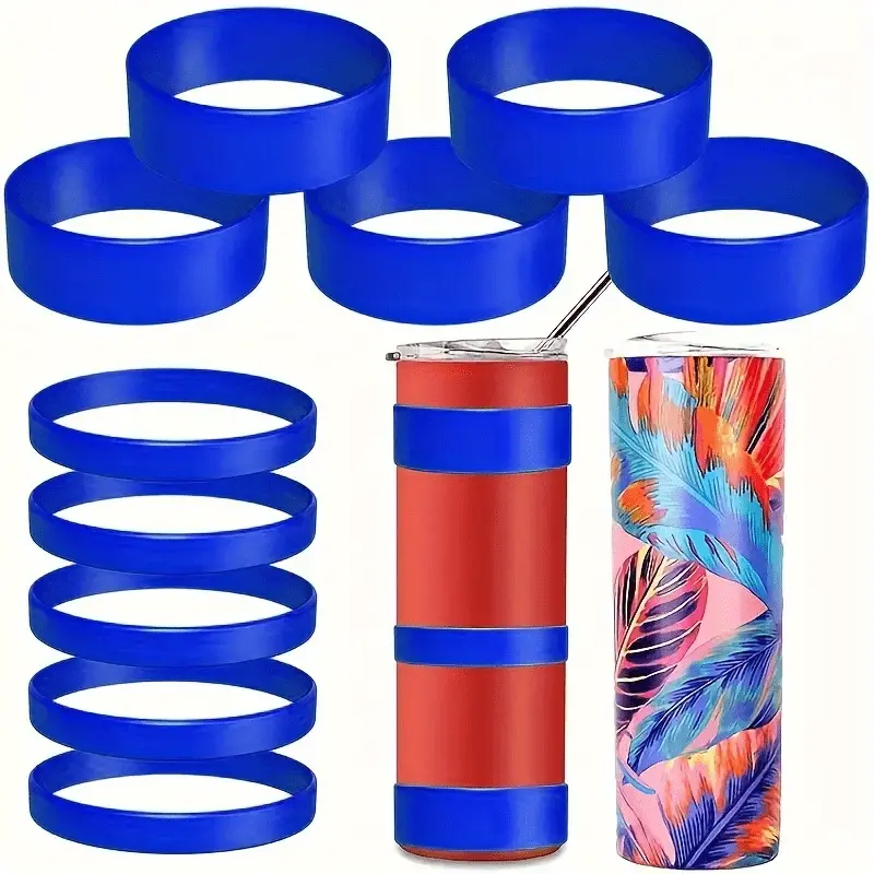 10pcs 10-Piece Heat Resistant Silicone Tape Set for DIY Sublimation Projects - Large and Small Sizes Included
