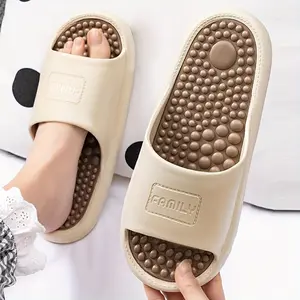 New Summer Comfort Massage Sole Bathroom Slippers Footwear Flipflop