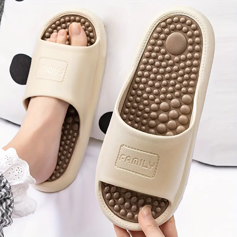 New Summer Comfort Massage Sole Bathroom Slippers Footwear Flipflop