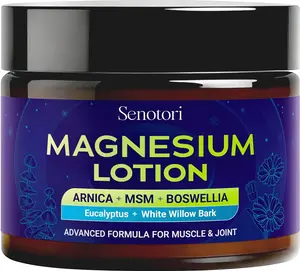 Nighttime Magnesium Lotion with Arnica & Lavender, Chamomile, Topical Magnesium Cream Body Butter for Bedtime, Muscle & Joints Recovery, Easter Gifts - Relaxation Gifts for Mom & Dad