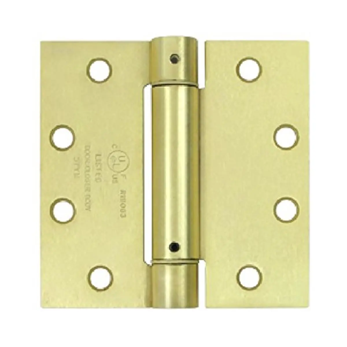 Adjustable Steel Door Hinge - 4.5 x 4.5 inches - Brushed Brass, Easy Install