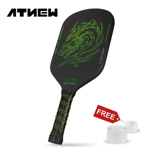 ATNEW Edgeless Paddle with Shiny Dragon Pattern, 1700 3K Carbon Fiber Surface usa pickleball