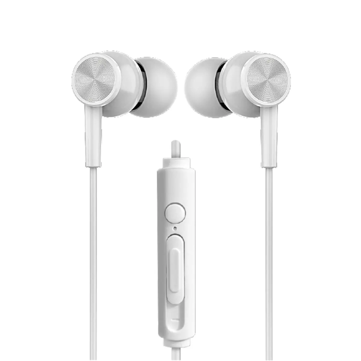 Xyst XYS-E3512WT-WHT-BOW Xyst 3.5mm Stereo In-Ear Earbuds with Microphone - White