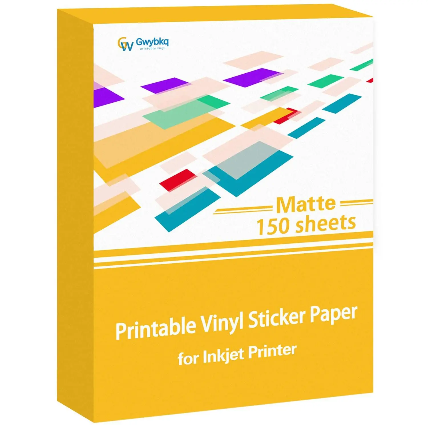 Printable Vinyl For Inkjet Printer 150 Matte Sticker Papers 8.5''x11'' Waterproof White Labels Decal Paper Cricut