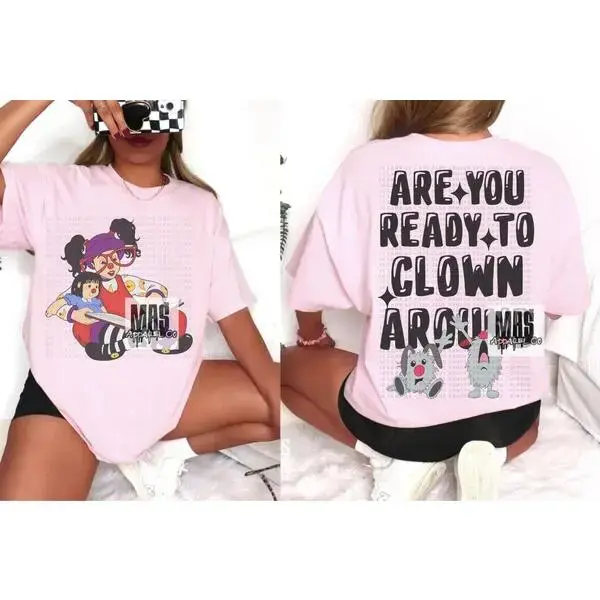 Are You Ready to Clown Around T-Shirt, Big Comfy Couch Graphic Tee, Retro 90s Nostalgic Cartoon Shirt, Vintage TV Show Fan Apparel