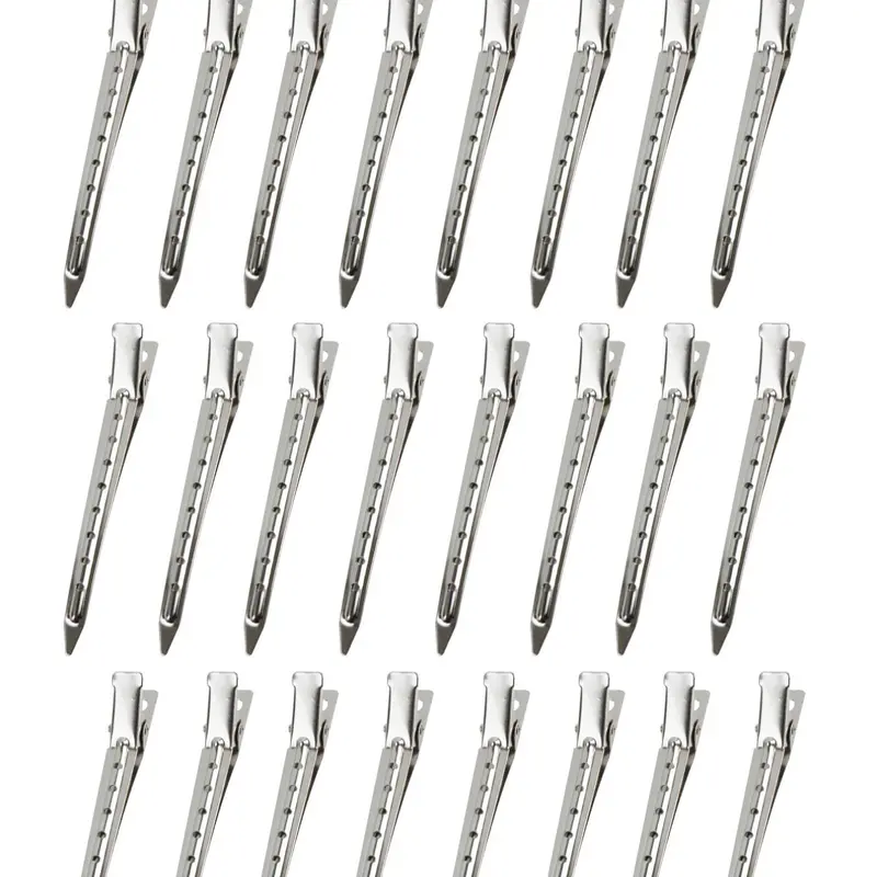 Duckbill Clips, Rustproof Metal Alligator Curl Clips, Curly Hair Clips, Sectioning Clips with Holes for Hair Styling, Hair Coloring, Wig Tools & Accessories