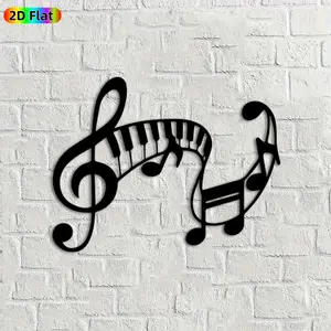 1pc Musical Notes Piano Keys Metal Wall Art, Vibrant Musical Notes Piano Keys Statue Mural, Ideal Gift for Christmas, New Year, Music Decor Enthusiasts, Rust-Resistant Metal Wall Decor Wall Sculptures, Unique Music-Inspired Home Decor