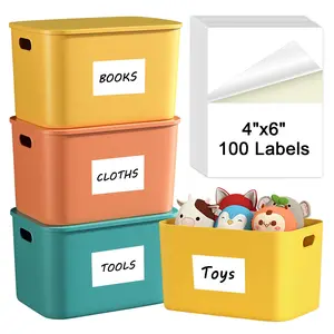 MaxGear 4x6 inch Shipping Address Labels,for Inkjet or Laser Printer, USPS Postal Mailing Shipping Labels, Matte White Paper Sheets, Permanent Strong Adhesive, Dries Quickly, 100 Pcs