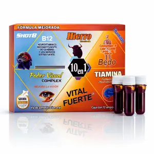Viral Multi-Vitaminico 12 Pack - Hierro  10 en 1 Contiene 12 Micro-Botellas de 15ml - Health care Supplement Dietary Edible Fitness Bathroom Daily Energy & Wellness Support (12 x 15mL)