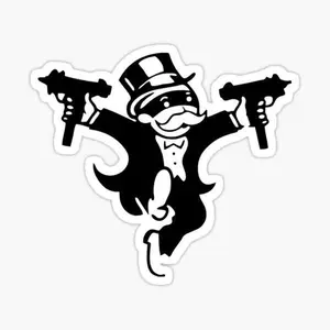 Monopoly Sticker, Vinyl Sticker, Decorative, 2