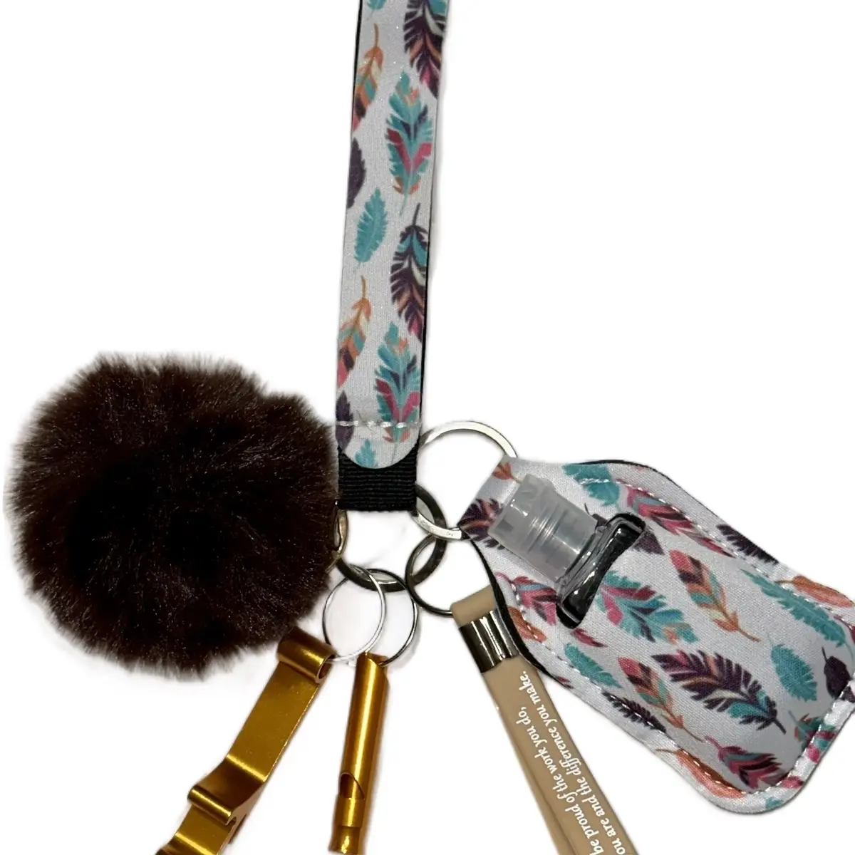 Feather keychain
