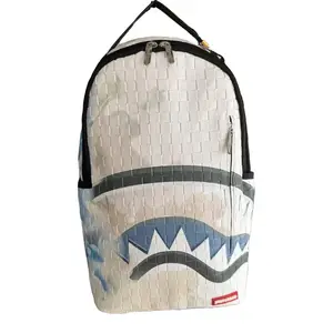SG Graffiti Shark Backpack Casual Fashion Unisex Personality Large Capacity Travel School Bag New Trendy Backpack Unisex Shark Mouth Backpack Unisex Shark Mouth Backpack Photography Equipment Bag Camera Backpack Best Gift Large Capacity Laptop Bag