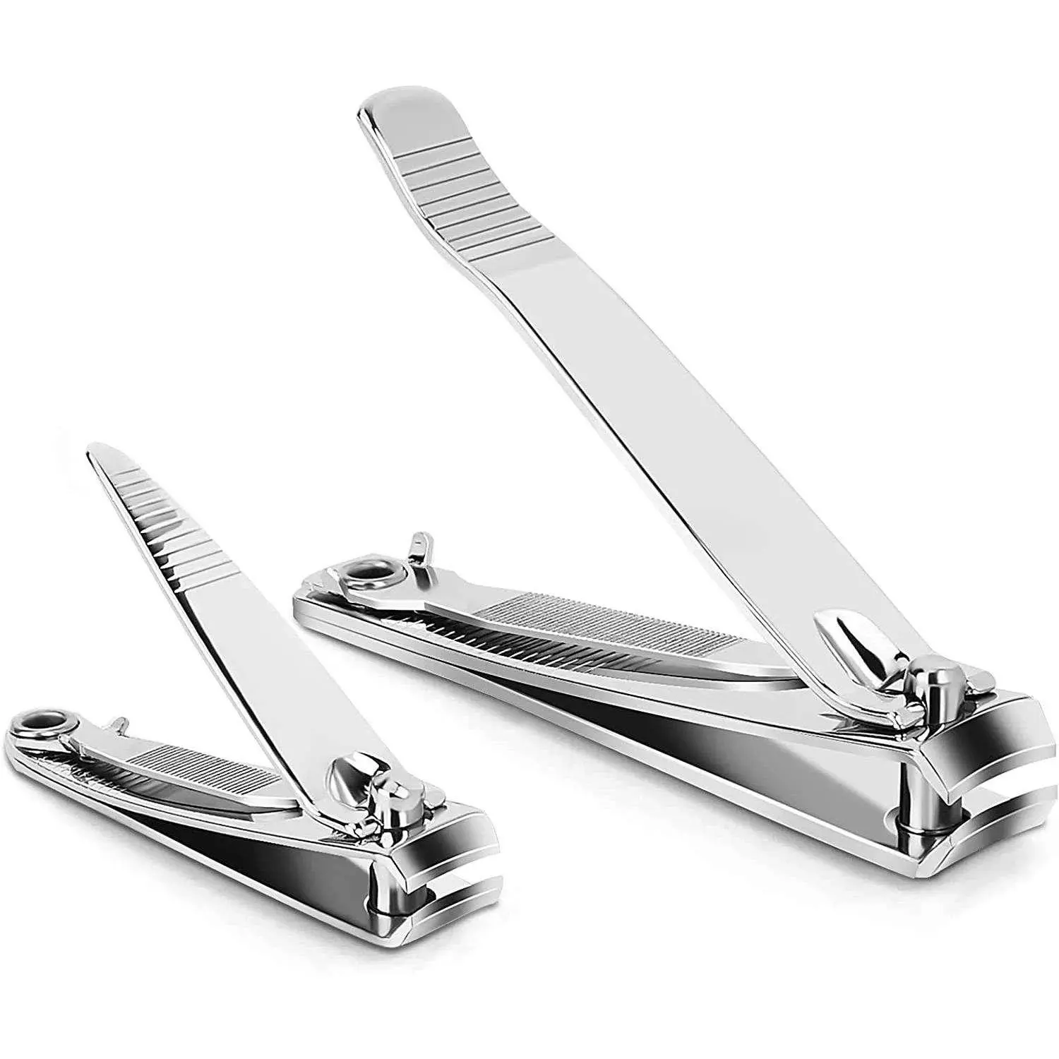 1/2pcs Nail Clipper Premium Stainless Steel Fingernail and Toenail Clipper Cutters Fingernail Clipper Cutters with Nail File