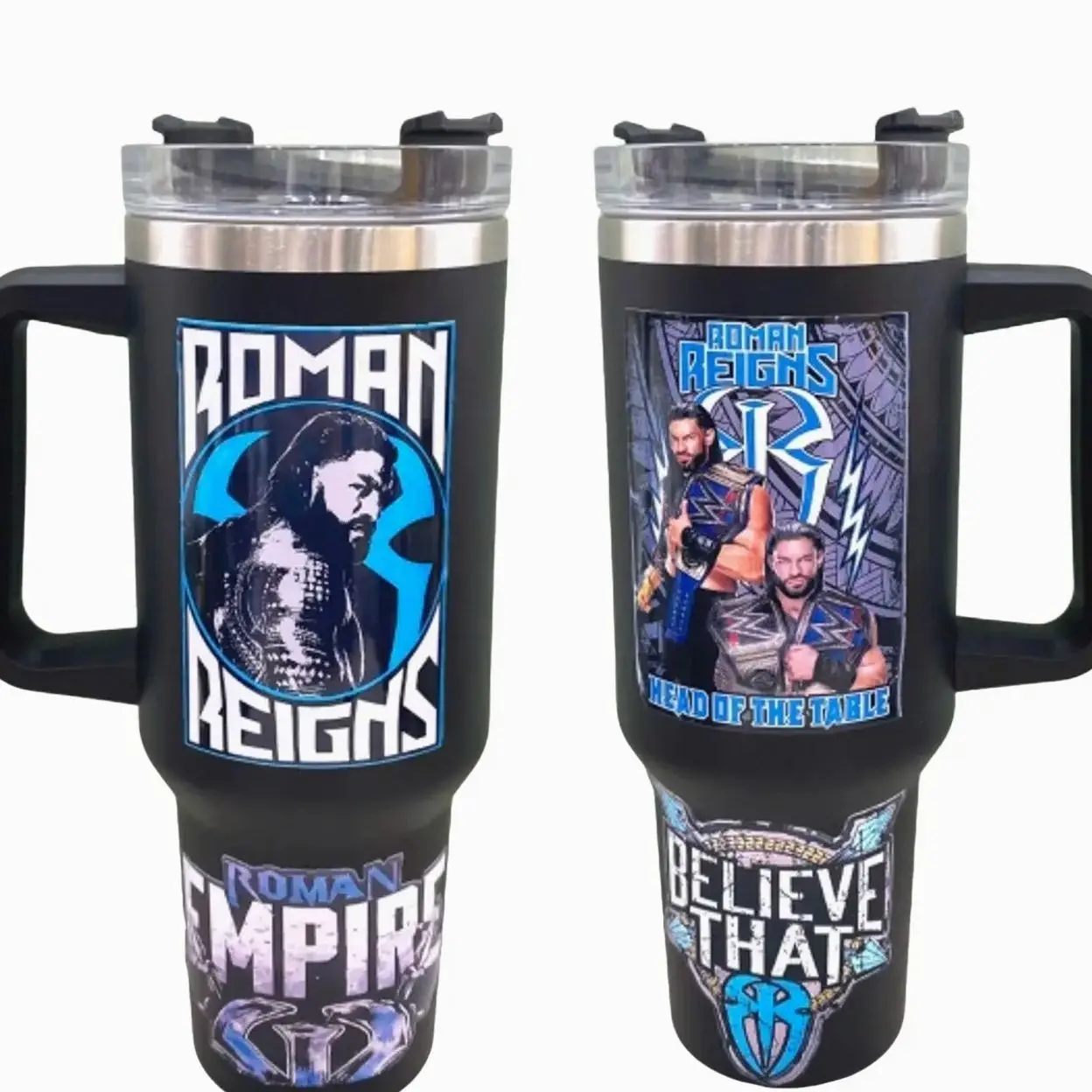 Roman Reigns Head Of The Table Roman Empire Believe That 30oz or 40oz Stainless Tumbler With Handle CP