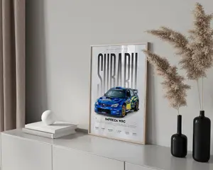 Subaru Impreza WRC Poster | Hyper Car Poster | Super Car Print | Art Print | Poster | Home Decor | Wall Decor