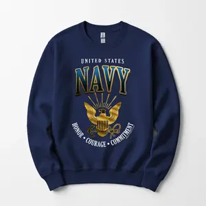 United States Navy Honor Courage Commitment T-Shirt, Sweatshirt & Hoodie Military Pride Patriotic Gift for Veterans