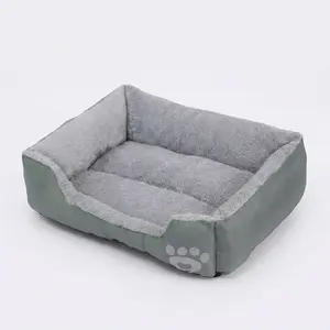 Soft Durable Dog Bed with Warm Wool Lining, Pet Basket for Small to Large Dogs Cats, Ideal Winter Sleep Bed