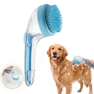 2026 Innovative 2-in-1 Pet Bath & Grooming Brush with Integrated Shampoo Dispenser for Easy Pet Care