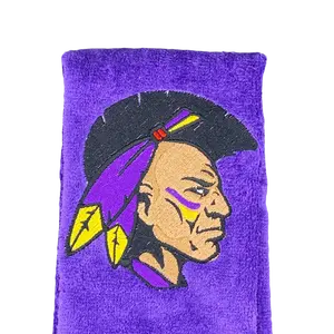 Alcorn State Braves Mascot Towel | HBCU Homecoming Hand Towel | Alcorn State Gift | Braves Pride Towel (Gold or Purple)