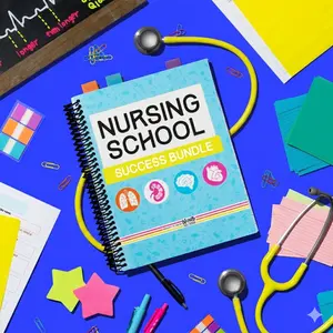 Nursing School Success Bundle Notebooks, Spiral Bound Nursing Notes | Med Surg, Pharmacology, Fundamentals & OB Maternity Cheat Sheets, Notes for Fundamentals, Pharmacology, and MedSurg Success
