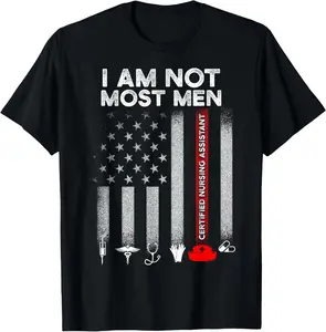 100% Cotton CNA Most Men Certified Nursing Assistant DA1 T-Shirt