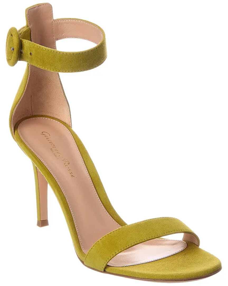 Gianvito Rossi Portofino 85 Suede Sandal