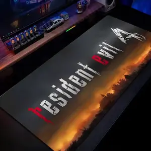 Resident Evil 4 Video Game Mouse Pad, Keyboard Mat, Leon S. Resident Evil Game Desk Mat, Resident Evil 4 Gaming Playmat For Computer Accessories, Gift For Gamers