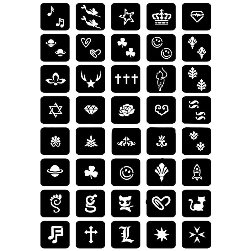 Temporary Tattoo Kits 3 Henna tattoo cones 101 Stencils Semi Permanent Tattoo Markers Jagua Gel for Women Men Kids DIY Art Painting Party Gifts