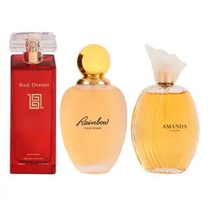 Secret Plus Trio Bundle Perfume for Women Red Dream Rainbow and Amanda 100ml 3.4fl oz Three Unique Scents Ideal for Everyday Use
