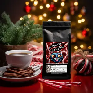 Candy Cane Flavored Coffee | Medium | Naturally Flavored | Sugar Free | No Artificial Additives | Roasted & Shipped Same Day | 1% Profit to Cancer Research