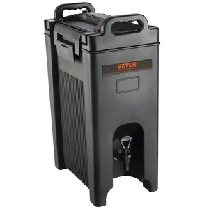 VEVOR Insulated Beverage Dispenser,  5 Gallon, Food-grade LDPE Hot and Cold Beverage Server, Thermal Drink Dispenser Cooler with 0.9 in PU Layer Two-Stage Faucet Handle, for Restaurant Drink Shop