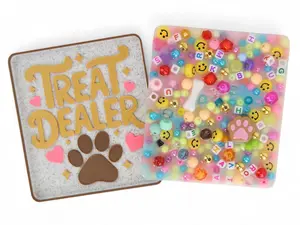 Treat Dealer Picky Pad and Tray- Satisfy Your Urge to Pick, Pop and Peel Stress-Free!