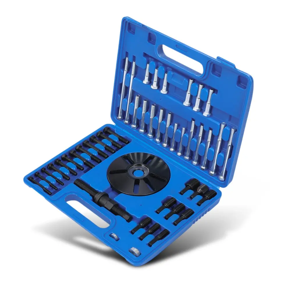 Heavy Duty Steel Harmonic Balancer Puller Tool Kit - M14x1.5, Multi-Size, 1 Set for Minimal Effort Flywheel Crankshaft Pulley Removal & Installation, Long-Lasting Steering Wheel Pulling Tool