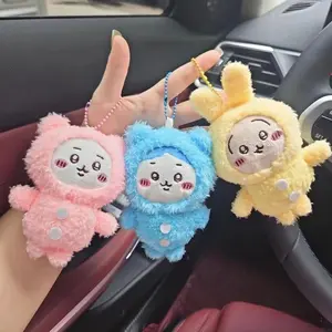 Chiikawa Anime Cartoon Plush Dolls, Self-Deprecating Bear, Hachiware, Usagi, Keychain Pendant Stuffed Toys Gifts