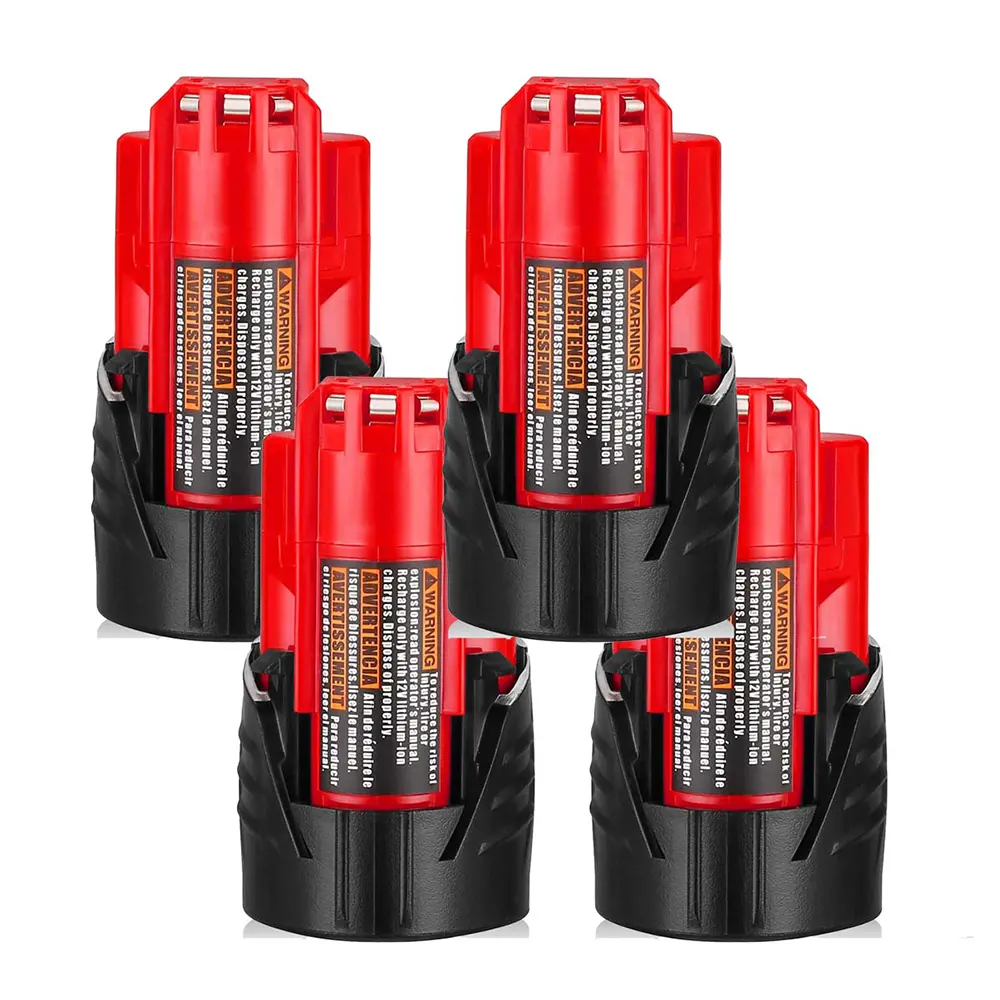 MADOT 12V 3.0Ah Lithium Batterie for Milwaukee 12V, Rechargeable Battery Compatible With Milwaukee M-12 Cordless Power Tools & Heated Jackets  48-11-2420 48-11-2440 48-11-2402 48-11-2411 Serie