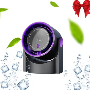 New explosive product, portable intelligent digital display, high-speed turbo, USB charging desktop fan, fast cooling desktop fan F8, sharing of summer essentials