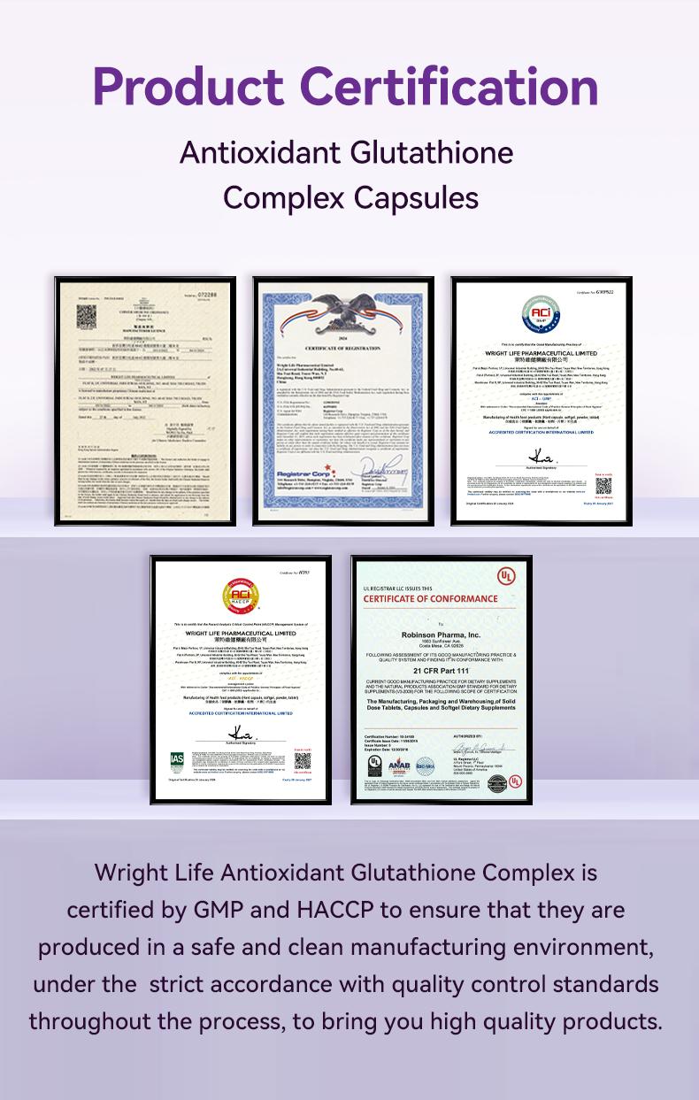 Wright Life Glutathione Capsules (60 capsules) Supplement