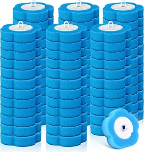 Toilet Bowl Wand Refills - 60 Count Disposable Replacement Brush Heads, Household Bowl Cleaners Refill Pads, Toilet Sponge Brush Scrubbers Cleaning Supplies for Home Washing Bathroom Bathtub