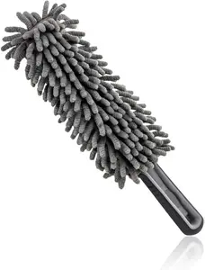 Car Dusting Brush, Portable Microfiber Scratch-Free Vehicle Duster with Soft Grip Handle, Multifunctional Large Dash Cleaner for Car/Truck/SUV, Universal Car Accessories