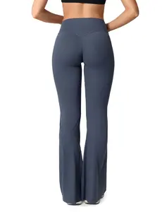 UNISSU Hugcore No Front Seam High Waisted Yoga Pants Bootcut Flare Leggings for Women Casual Buttery Soft Comfy - 30''