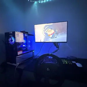 HUANUO Dual Monitor Stand - Full Adjustable Monitor Desk Mount Swivel Vesa Bracket with C Clamp, Grommet Mounting Base for 13 to 30 Inch Computer Screens - Each Arm Holds 4.4 to 19.8lbs