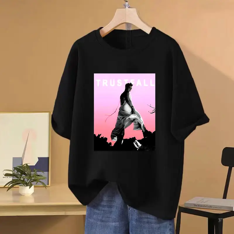 Singer P!Nk Pink Trustfall music Tour Graphic T shirt Unisex Fashion Y2k short sleeve T-shirts Men Women 100% Cotton Tops