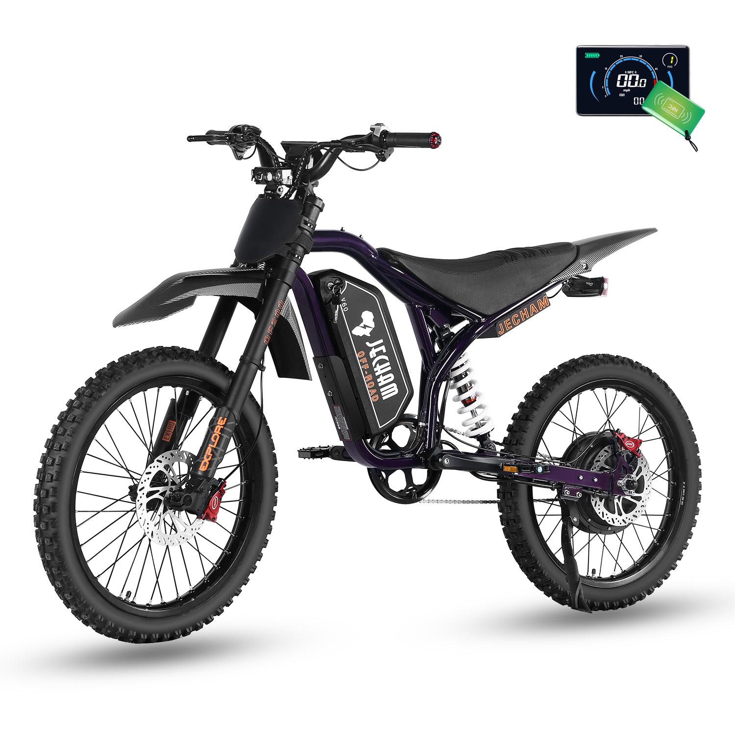 QF200 Mountain electric bicycle | Peak Power 3000W | Maximum Speed 50 mph | Range 40 Miles | 60V32AH bike big wheel Fat Tire