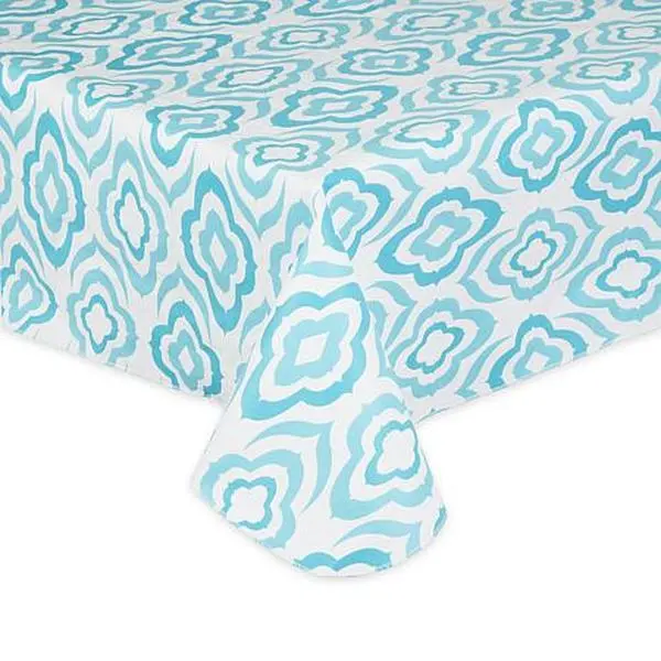 Design Imports Ikat Vinyl Tablecloth