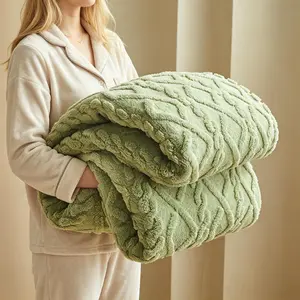【Mother's day Deal】Throw Blanket Ultra Soft Flannel, Lightweight All-Season Blanket in Multiple Colors & Sizes, Cozy Solid-Color Air-conditioned Blanket, All-Season Gift Blanket