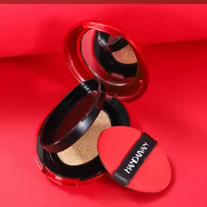 Long-Lasting Air Cushion Foundation for Women & Girls, Natural Light Color Concealer Moisturizer, Full Coverage Moisturizing Cream, Hydrate Liquid Makeup Base