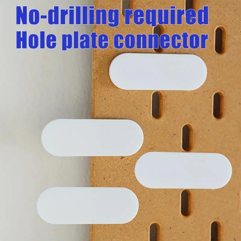 Pegboard Connection Clips, 2PCS/4PCS No-Drill Fastening Buckles, Heavy-Duty Practical Linkers for Pegboard Organization Systems