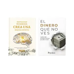 Prycken Pack Doble: Riqueza Mental + Psicología del Dinero | Doble Pack para Mejorar tus Decisiones Financieras y Crear Ingresos.Spanish speakers, ideal for personal growth enthusiasts and gift giving.